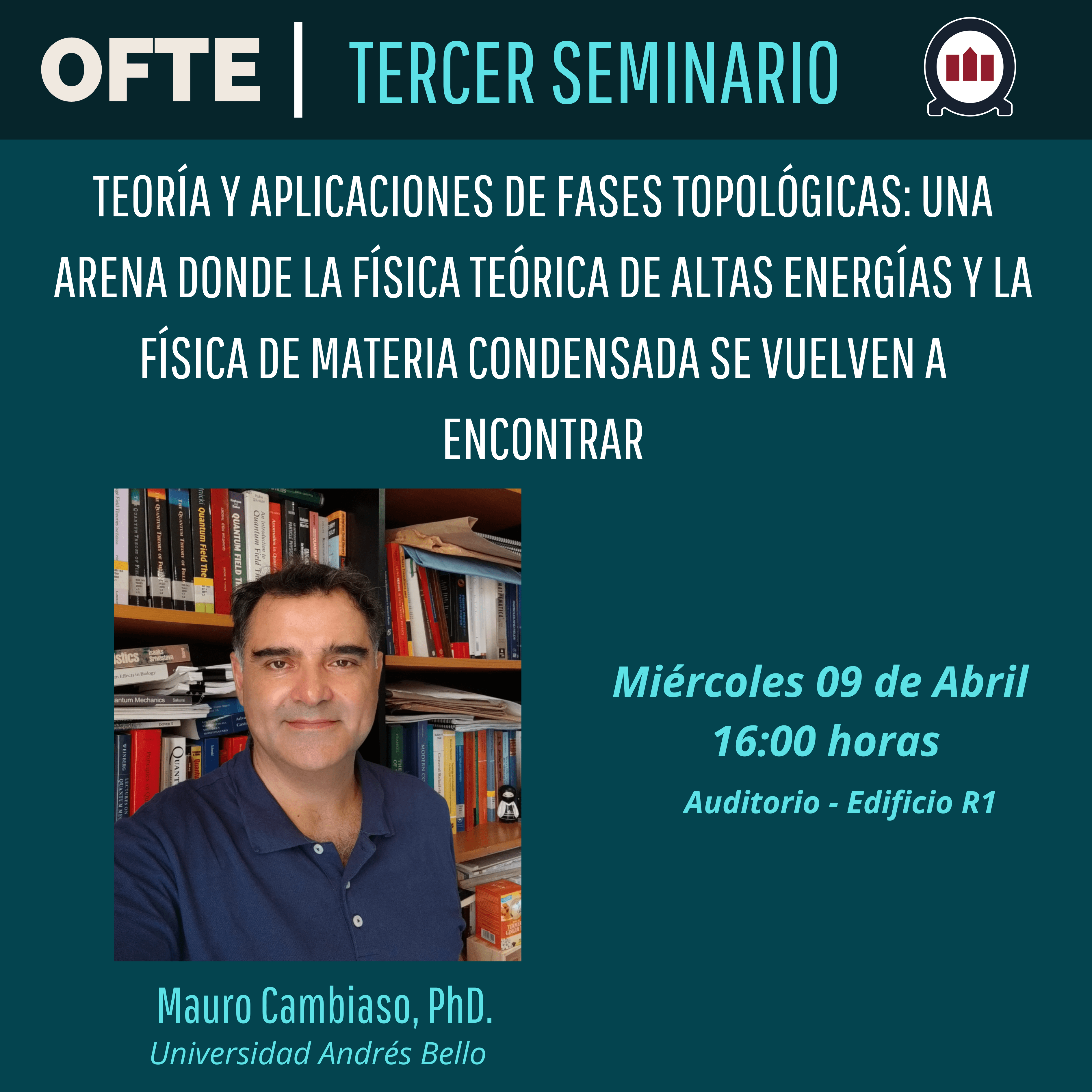 Teoría y aplicaciones de fases topológicas: Una arena donde la física teórica de altas energías y la física de materia condensada se vuelven a encontrar