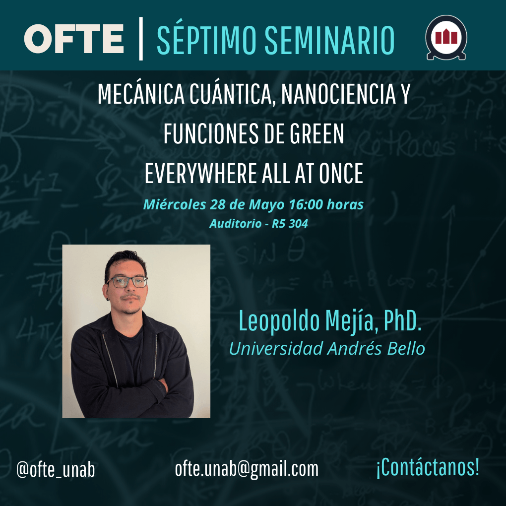 Mecánica cuántica, nanociencia y funciones de Green everywhere all at once